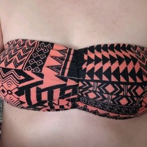 F21 Tribal Print Bandeau